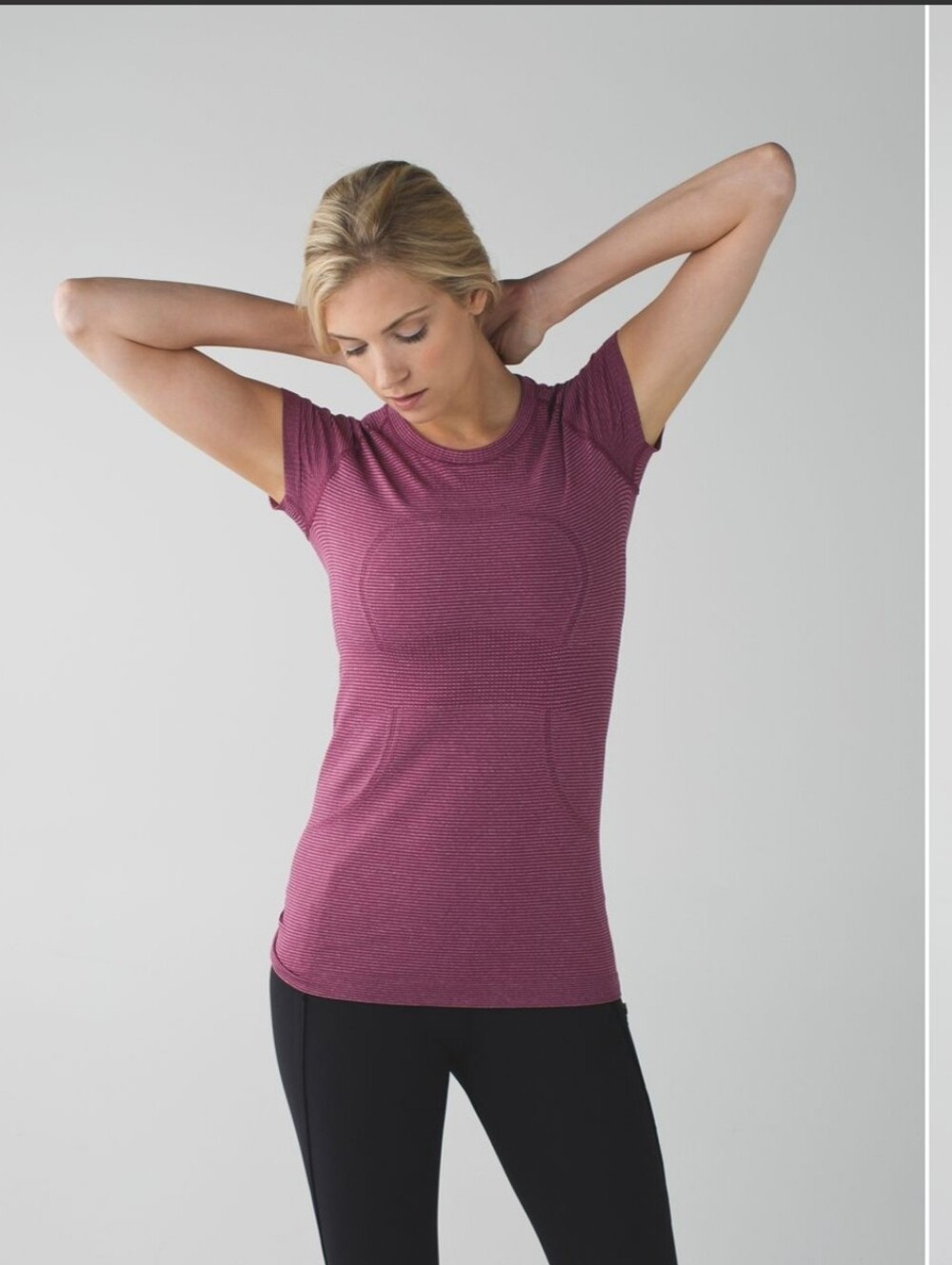 Lululemon Swiftly Tech Short Sleeve Crew Heathered Dashing Purple - 6